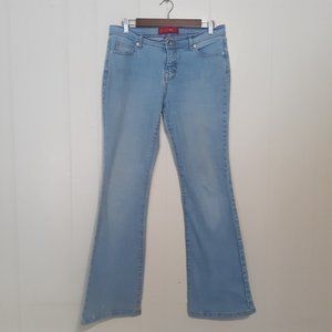 Glo Womens Size 8 Junior Flared Light Wash Blue Denim Jeans y2k Vintage FLARE